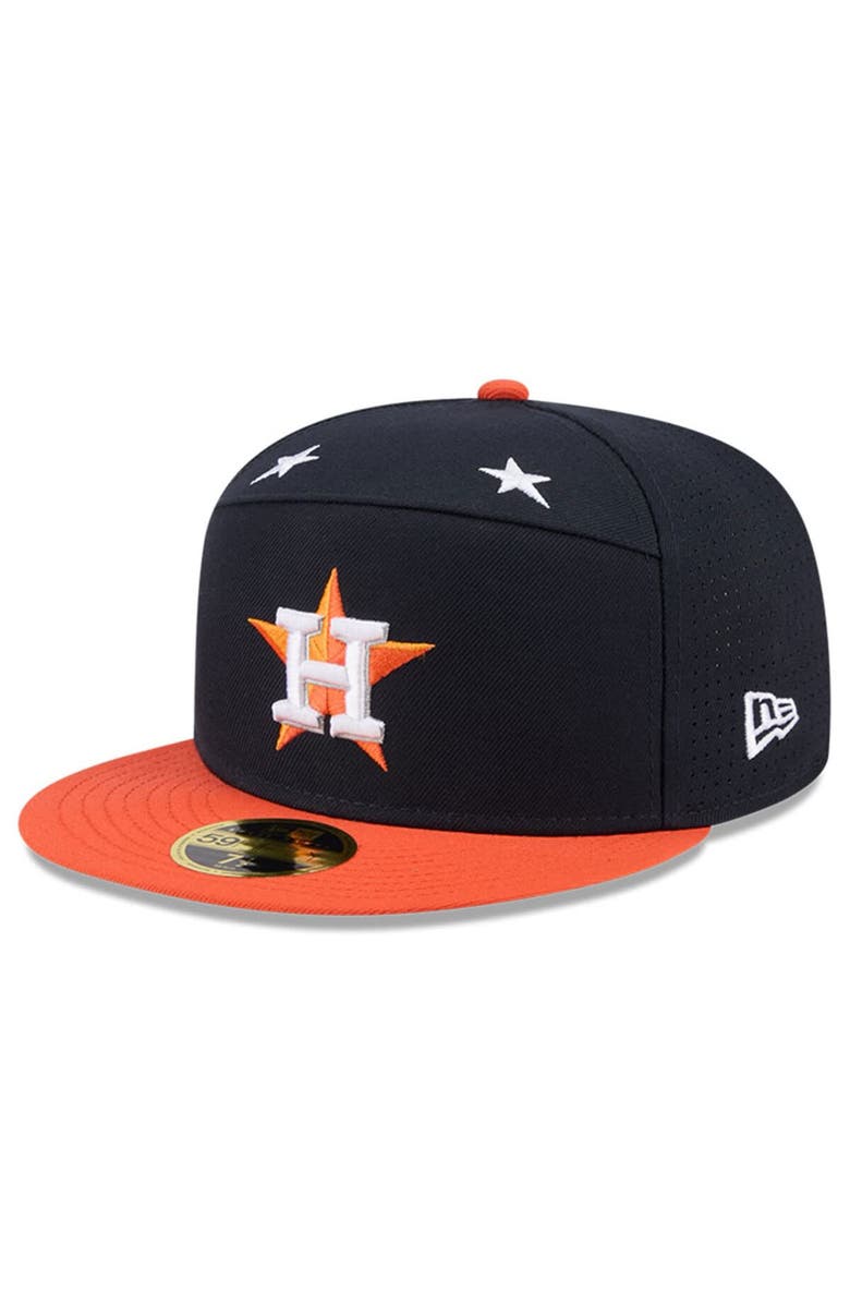 New Era Men's New Era Navy/Orange Houston Astros 2025 MLB All-Star Game Side Patch 59FIFTY Fitted Hat, Alternate, color, Navy