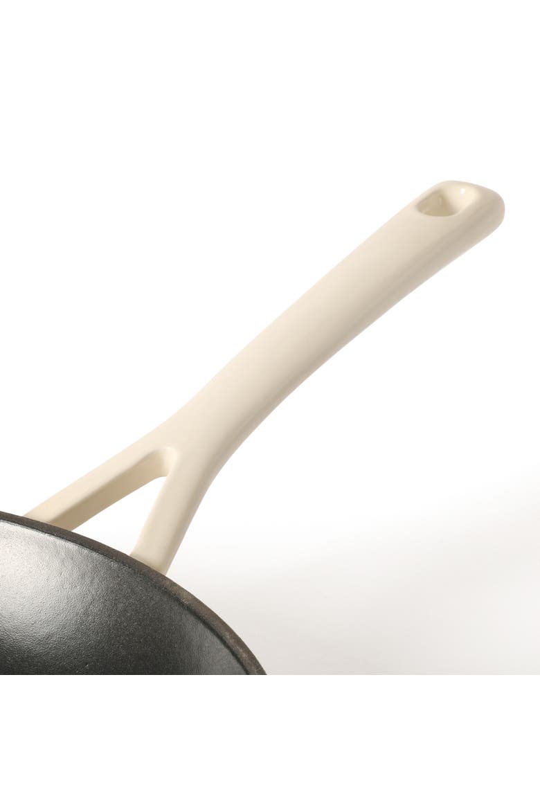 Gatwick Enameled Cast Iron Skillet, Oven Safe, Alternate, color, Matte Black