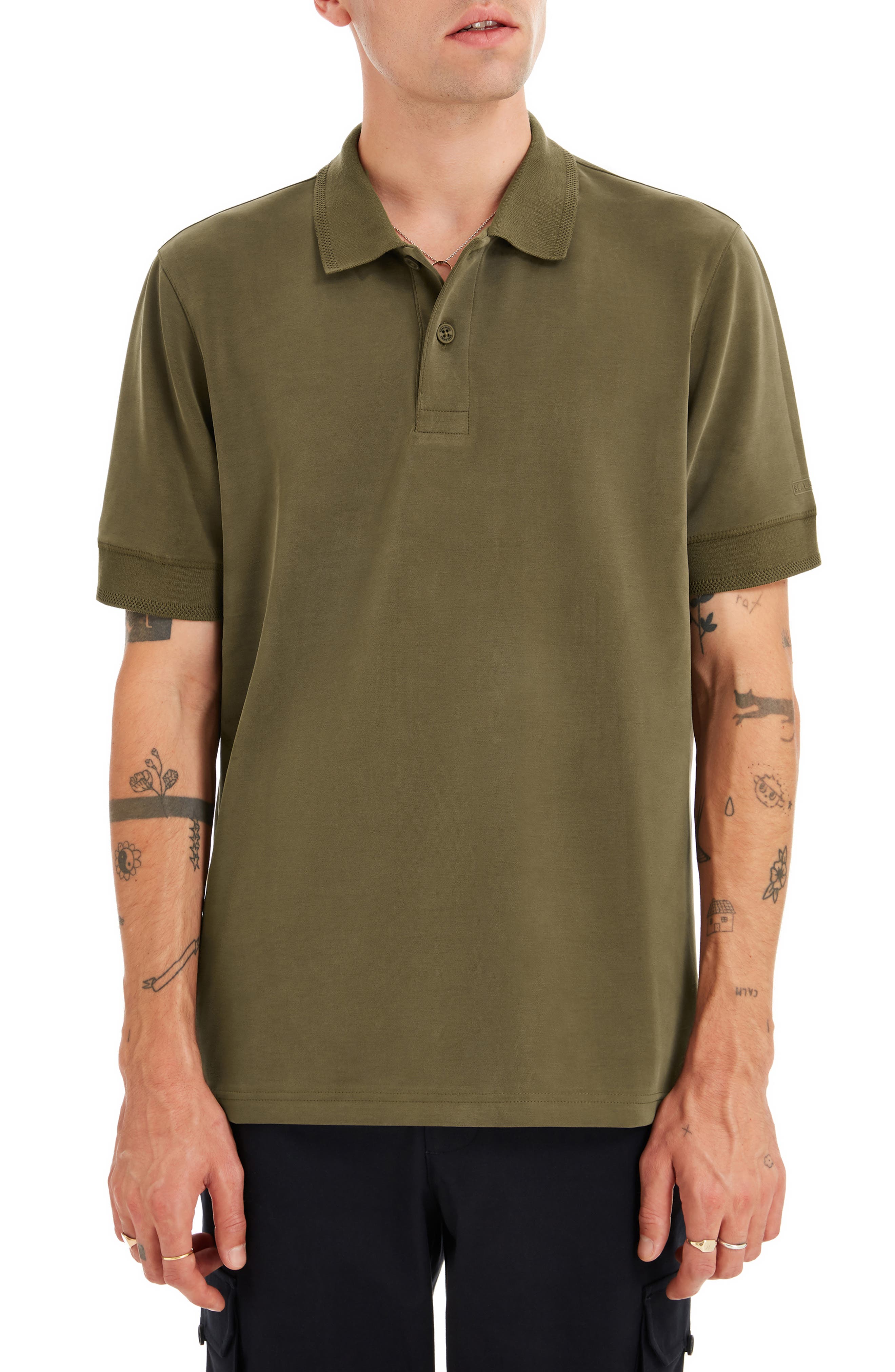 Sealskinz Roydon Modal Blend Polo in Olive 