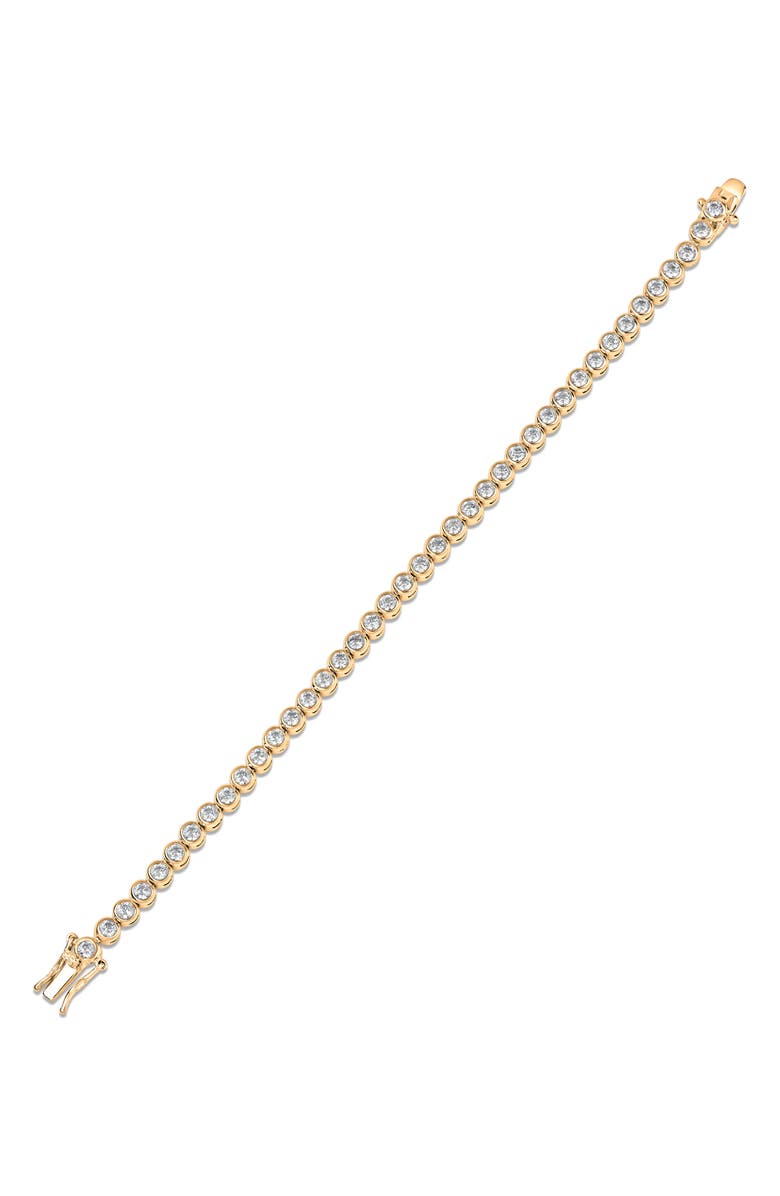 CZ by Kenneth Jay Lane Bezel Cubic Zirconia Tennis Bracelet, Alternate, color, 