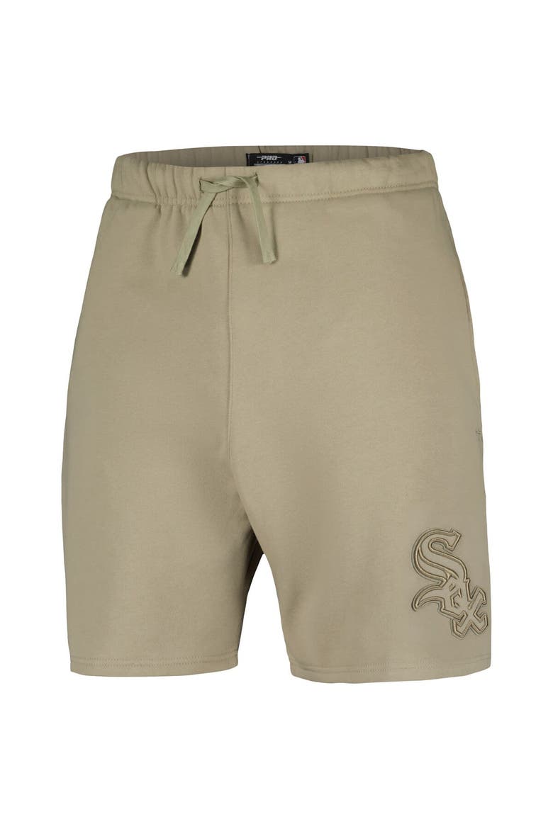 Men's Pro Standard Khaki Chicago White Sox Neutral Fleece Shorts, Alternate, color, Khaki