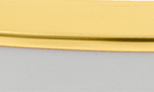 Adornia White Enamel Cuff Bracelet In White