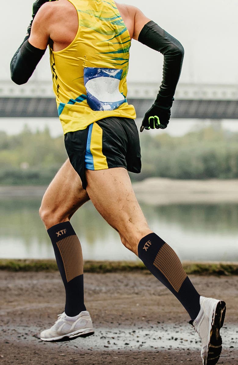 EXTREME FIT 6-Pack Copper Infused Knee Length Socks, Alternate, color, Black Multi