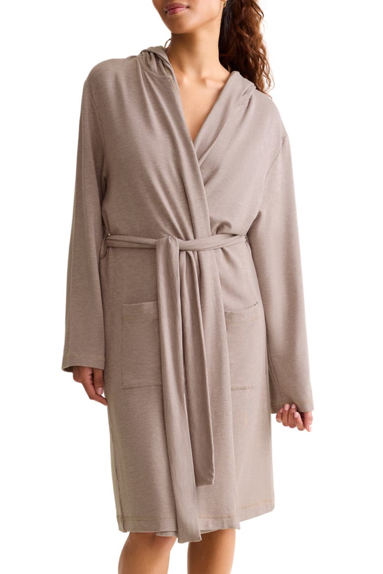 Hooded Robe, Main, color, OAK