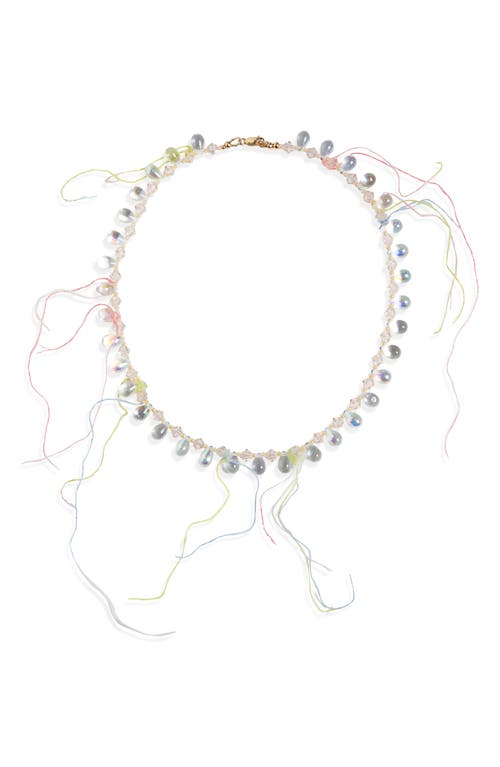 Isshi Raindrop Necklace in Crystal Peche  product