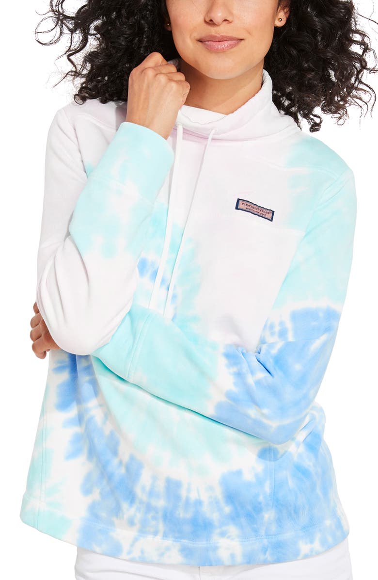 vineyard vines To Dye For Shep Funnel Neck Pullover, Main, color, 