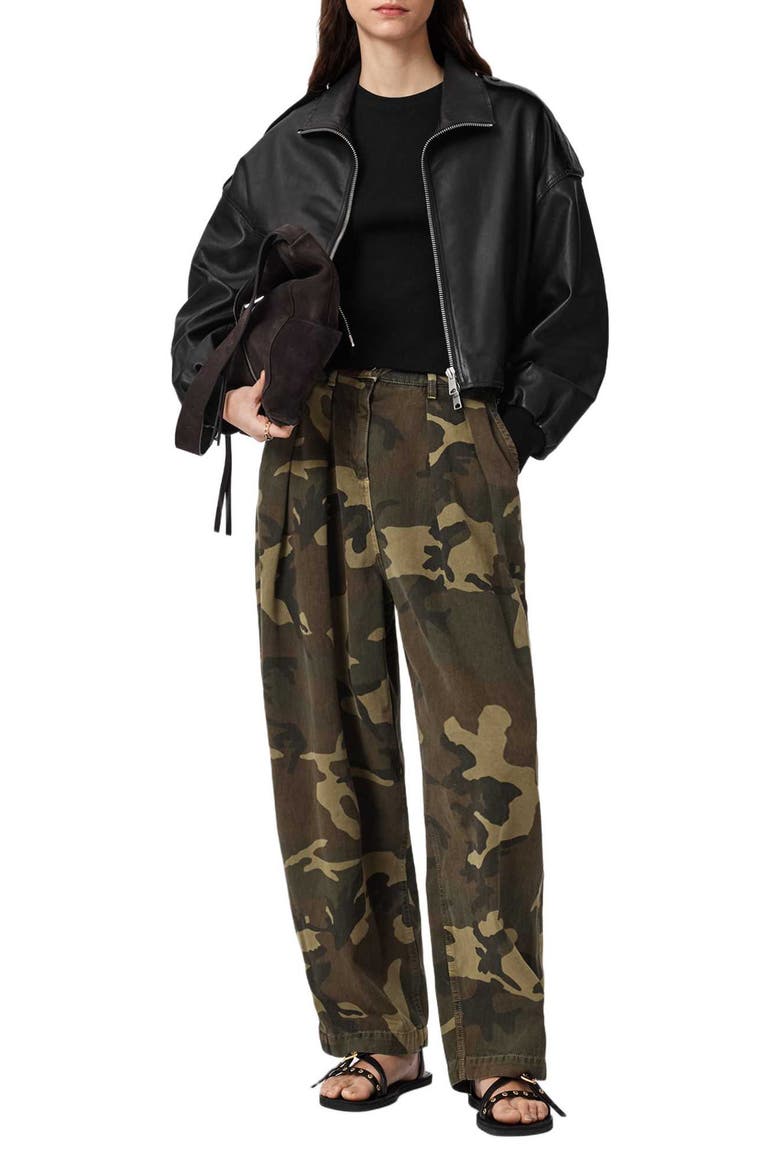 Becca Camo Denim Pants, Alternate, color, CAMO GREEN