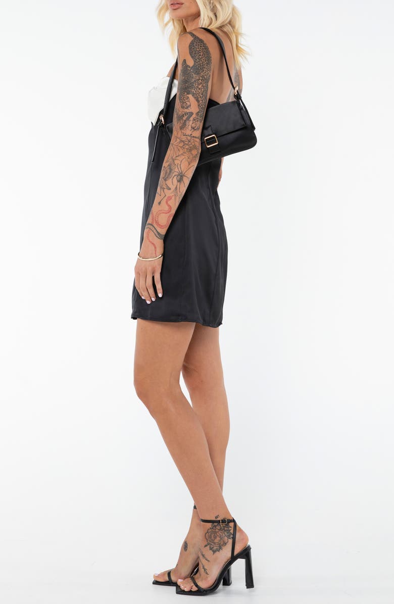 Princess Polly Kesy Bow Strapless Minidress, Alternate, color, Black