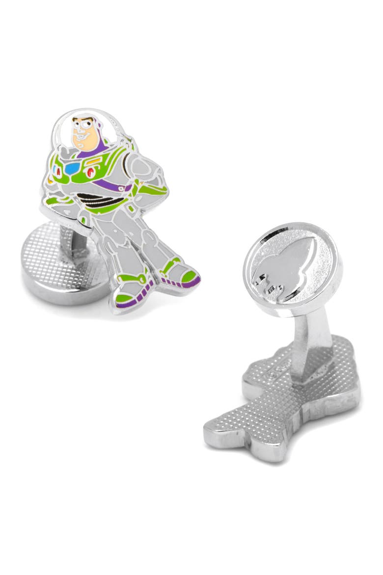Buzz Lightyear Cuff Links, Alternate, color, METALLIC SILVER