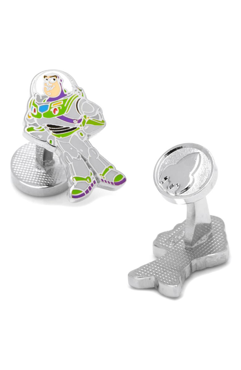 Cufflinks, Inc. Buzz Lightyear Cuff Links, Alternate, color, Metallic Silver