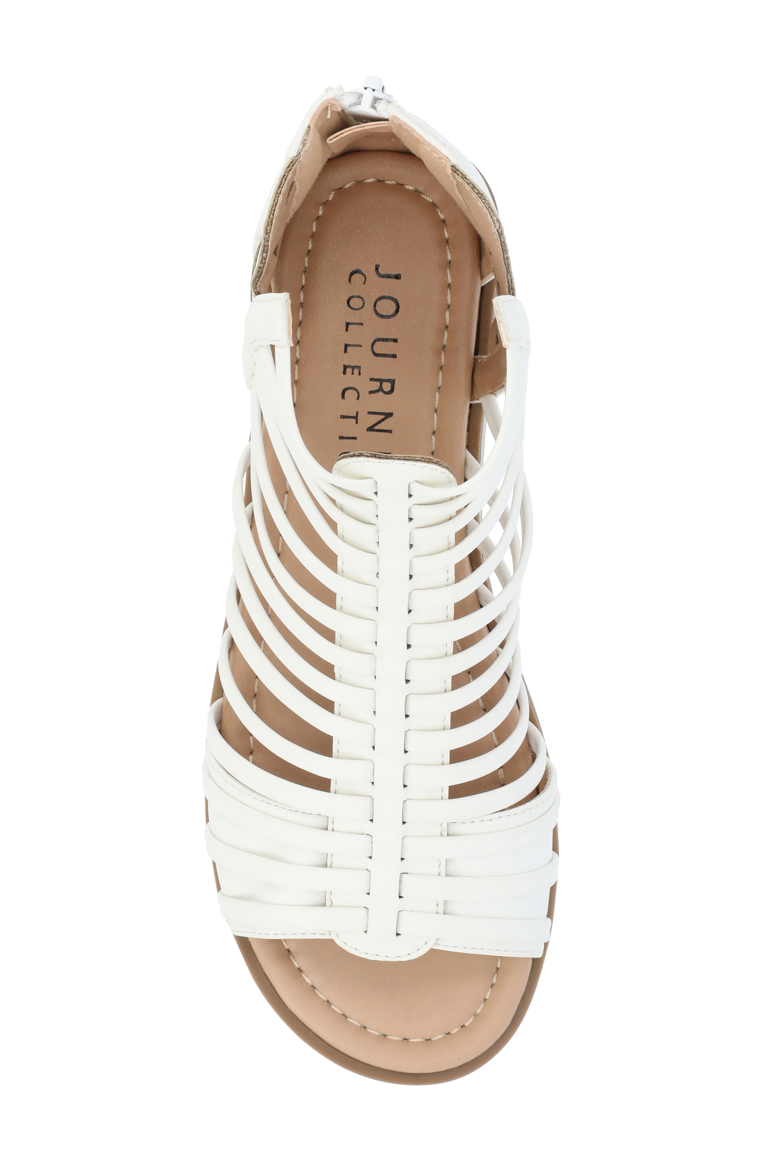 JOURNEE Delilah Sandal, Alternate, color, WHITE