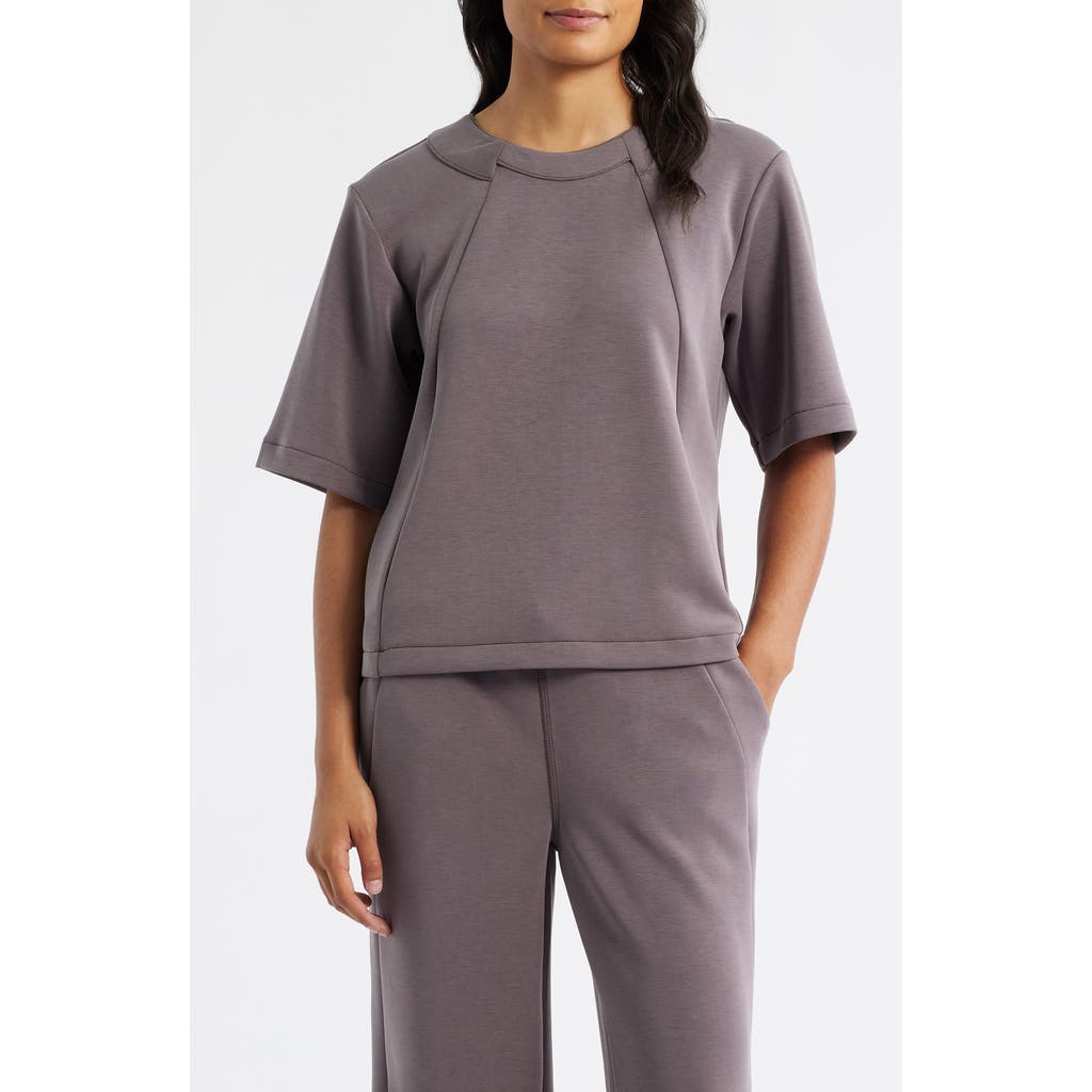 City Blues Elbow Sleeve Crewneck T-shirt In Gray