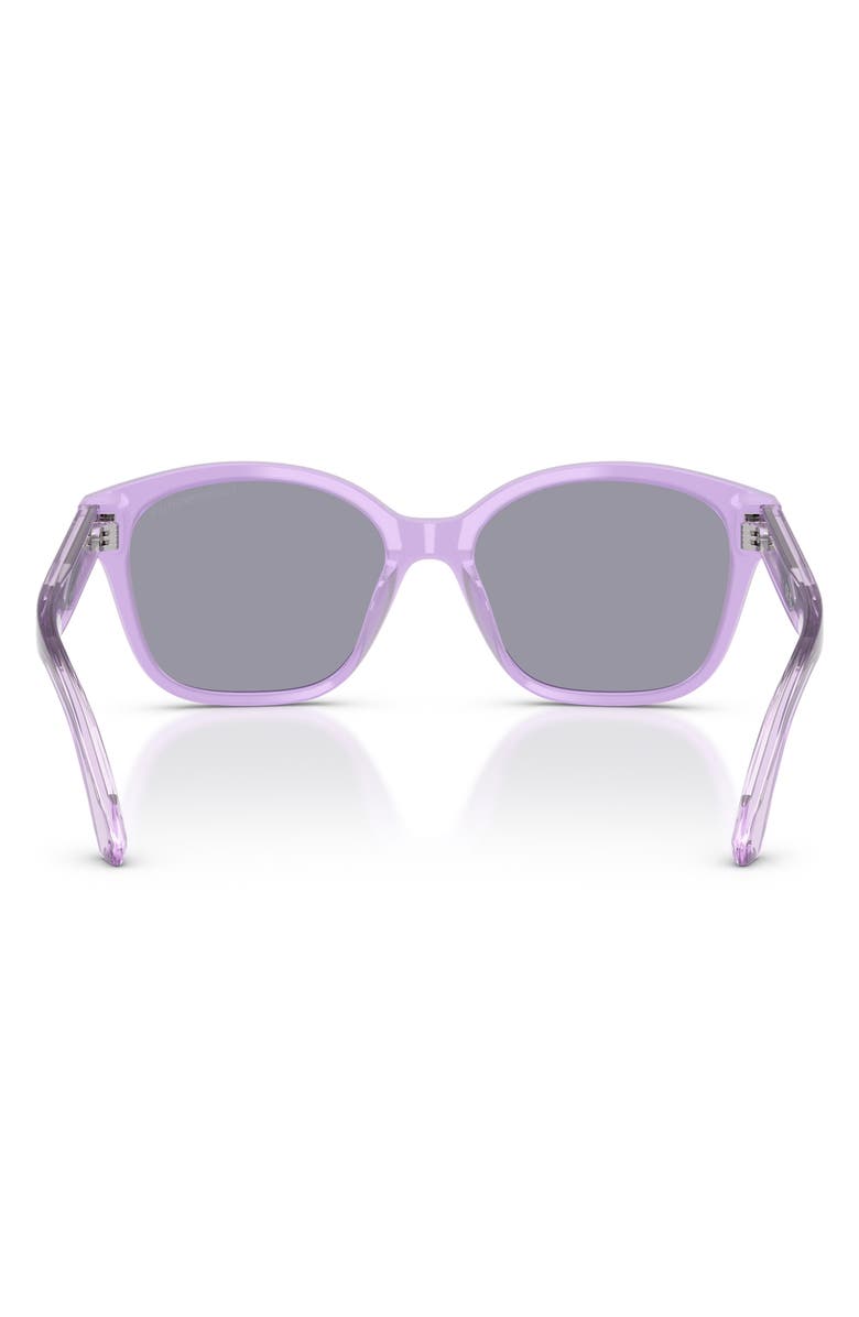 Emporio Armani Kids' 49mm Small Cat Eye Sunglasses, Alternate, color, Shiny Opal Lillac / Blue