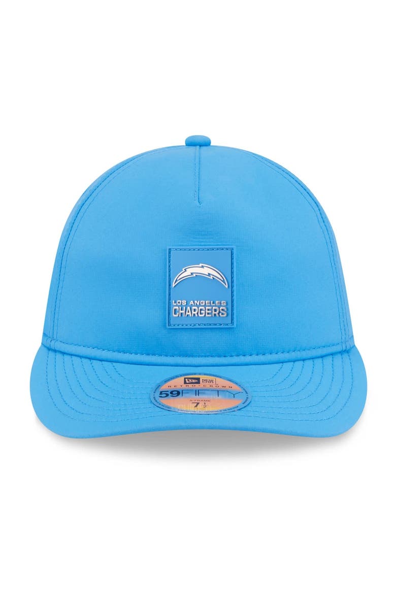 Men's New Era Powder Blue Los Angeles Chargers 2025 Sideline  Retro Crown 59FIFTY Fitted Hat, Alternate, color, Powder Blue