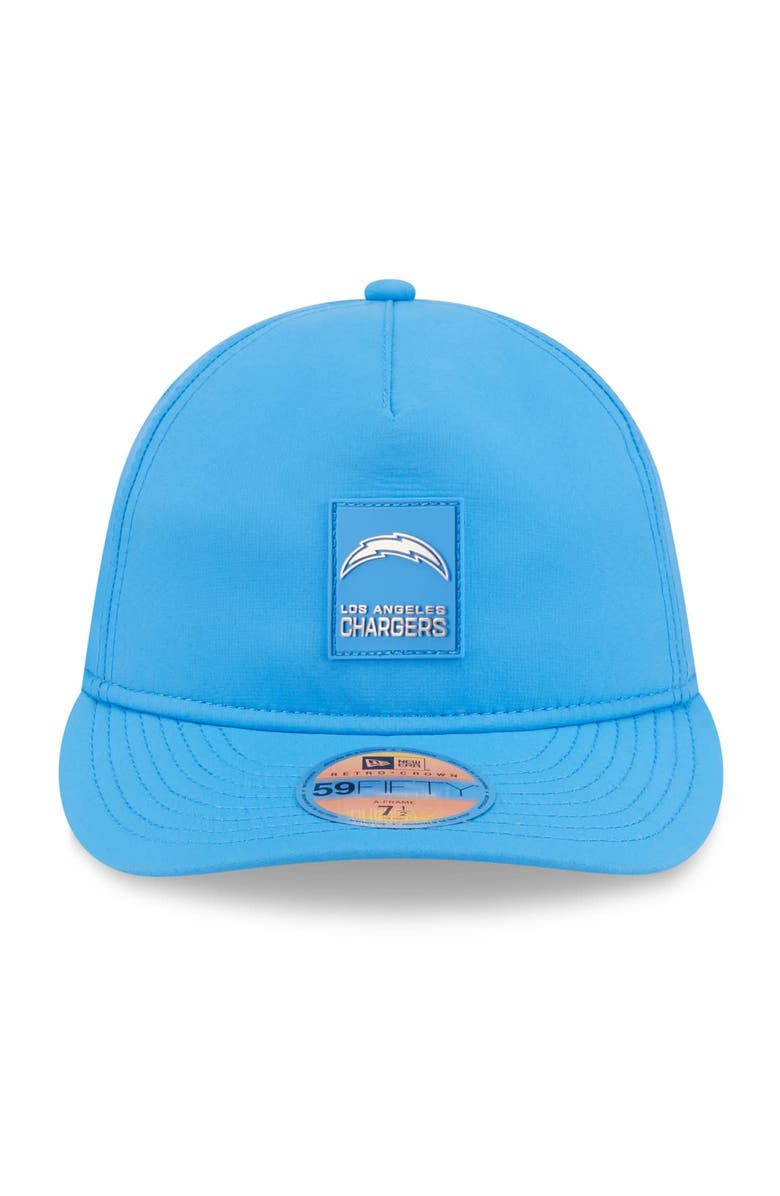 New Era Men's New Era Powder Blue Los Angeles Chargers 2025 Sideline Retro Crown 59FIFTY Fitted Hat, Alternate, color, Powder Blue