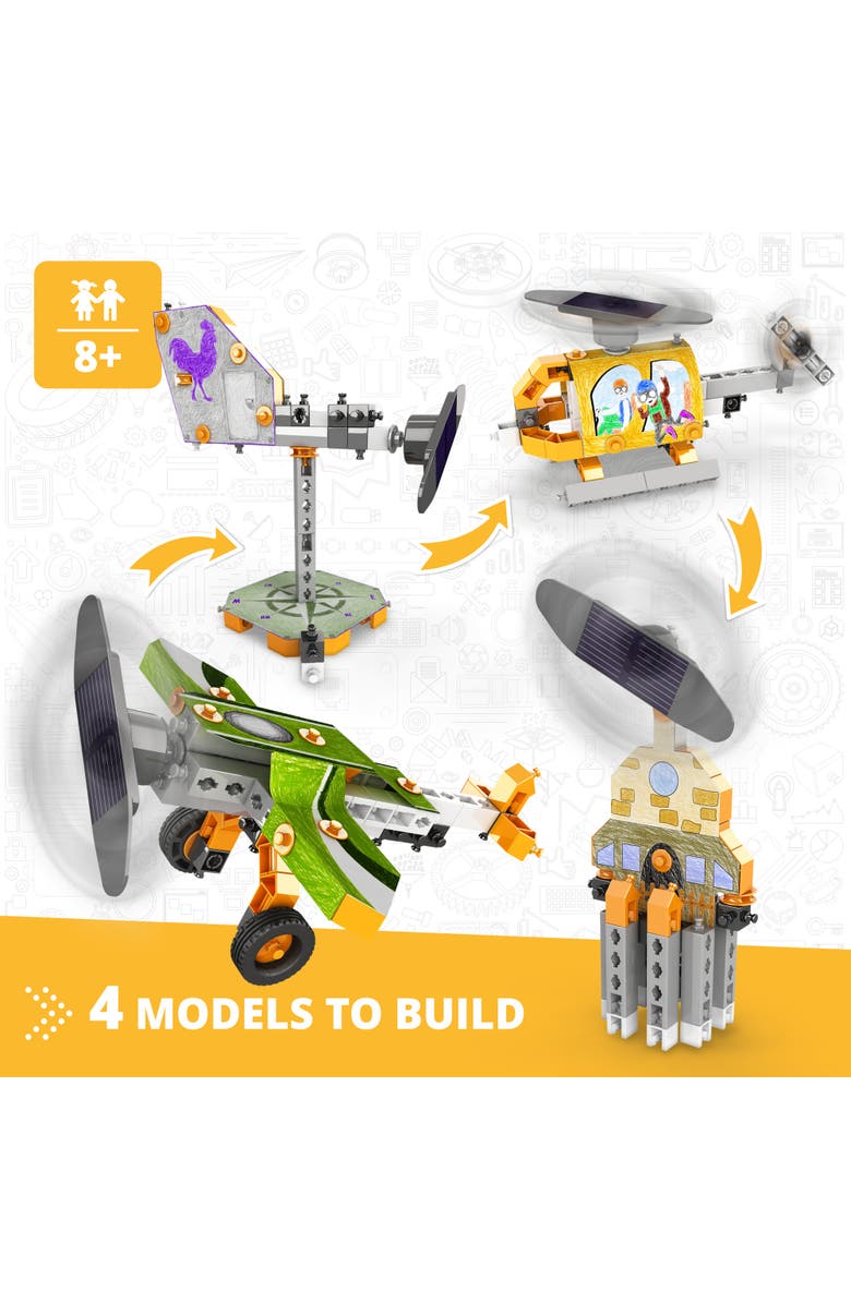 Engino Steam Labs Junior, How Solar Energy Works 4 Model Brick Building Set, Alternate, color, Multicolored