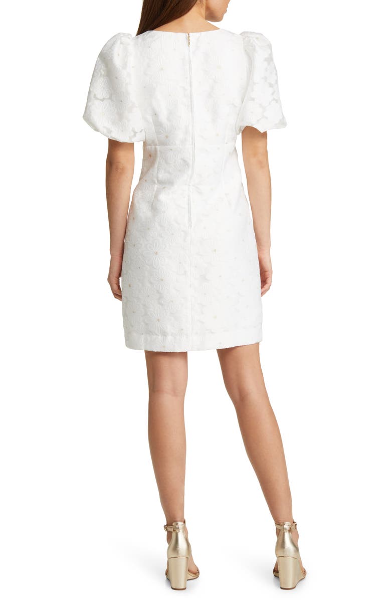 Lilly Pulitzer<sup>®</sup> Citra Floral Embroidered Puff Sleeve Sheath Dress, Alternate, color,