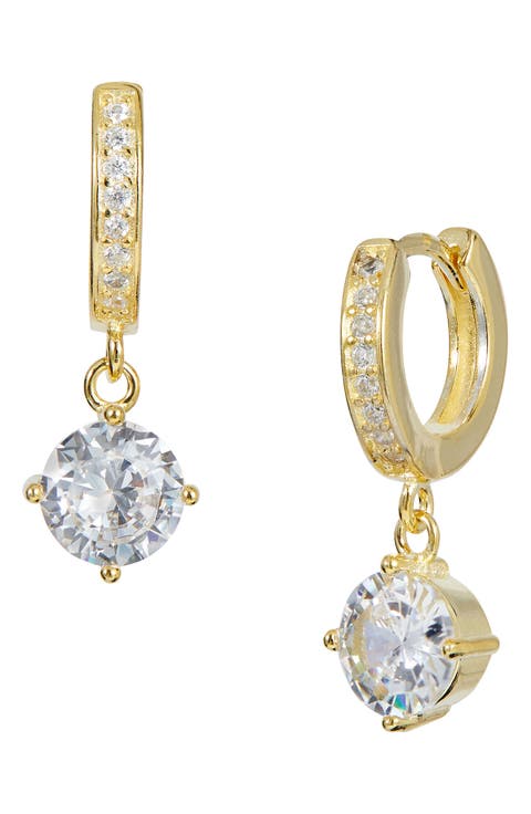 Pavé CZ Drop Earrings