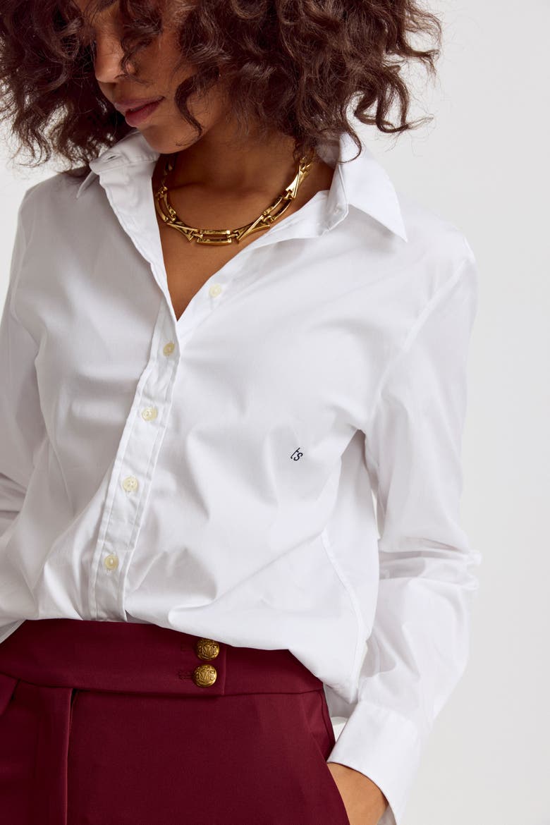 The Boyfriend Shirt, Alternate, color, White