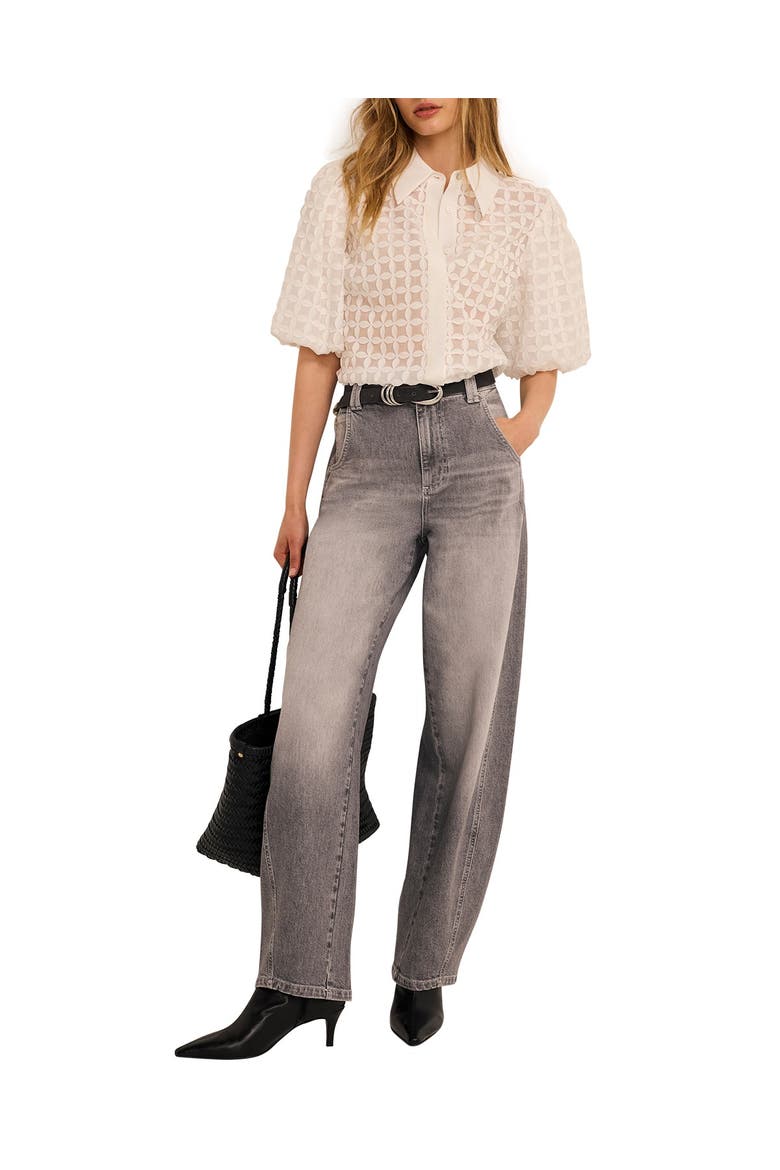 Relaxed Ultimate Full Length Barrel Jeans, Alternate, color, Grey