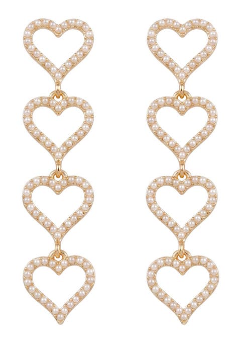 Chaia Heart Drop Earrings