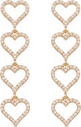 AREA STARS Chaia Heart Drop Earrings