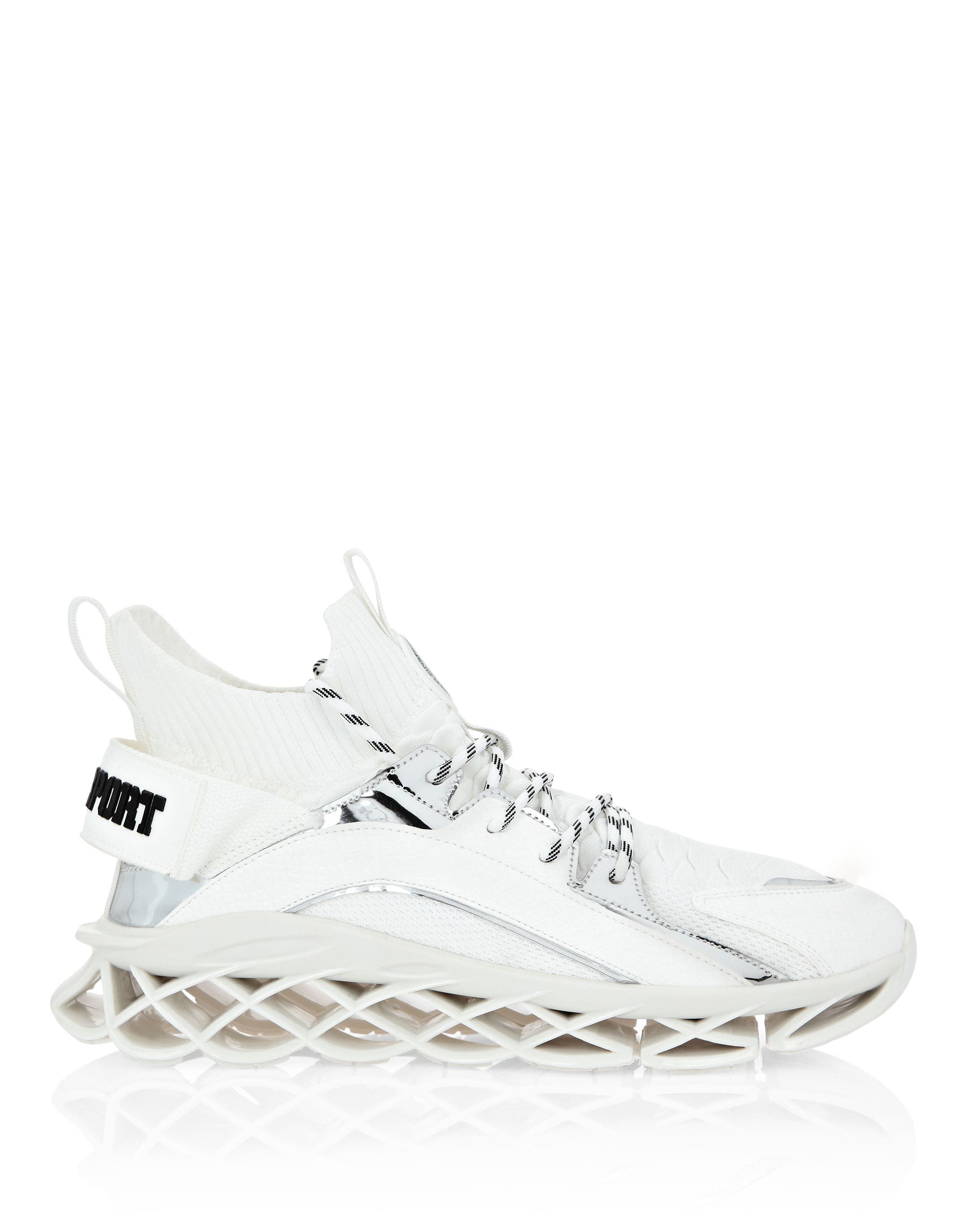 Hi-Top Runner Tiger Unisex, Main, color, white