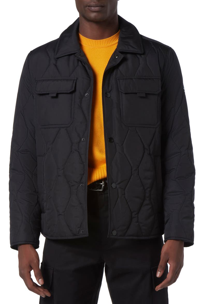 Niles Quilted Jacket, Main, color, BLACK