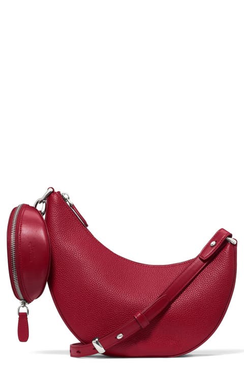 duo pebble leather crossbody bag