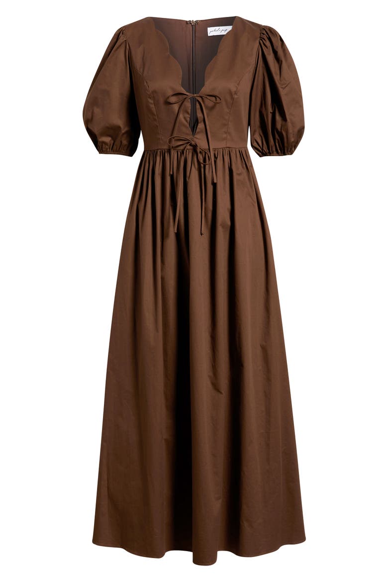 Karla Maxi Dress, Alternate, color, BITTER CHOCOLATE