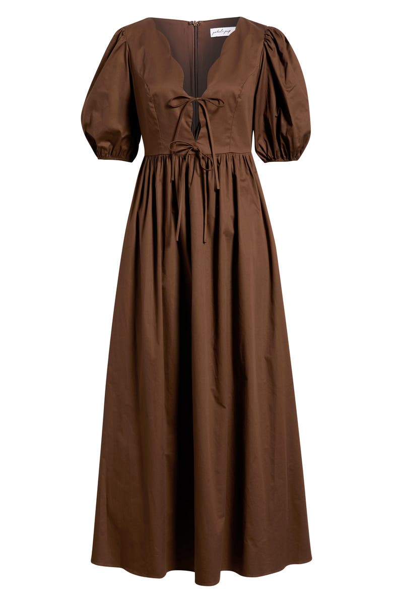 Petal & Pup Karla Maxi Dress, Alternate, color, Bitter Chocolate