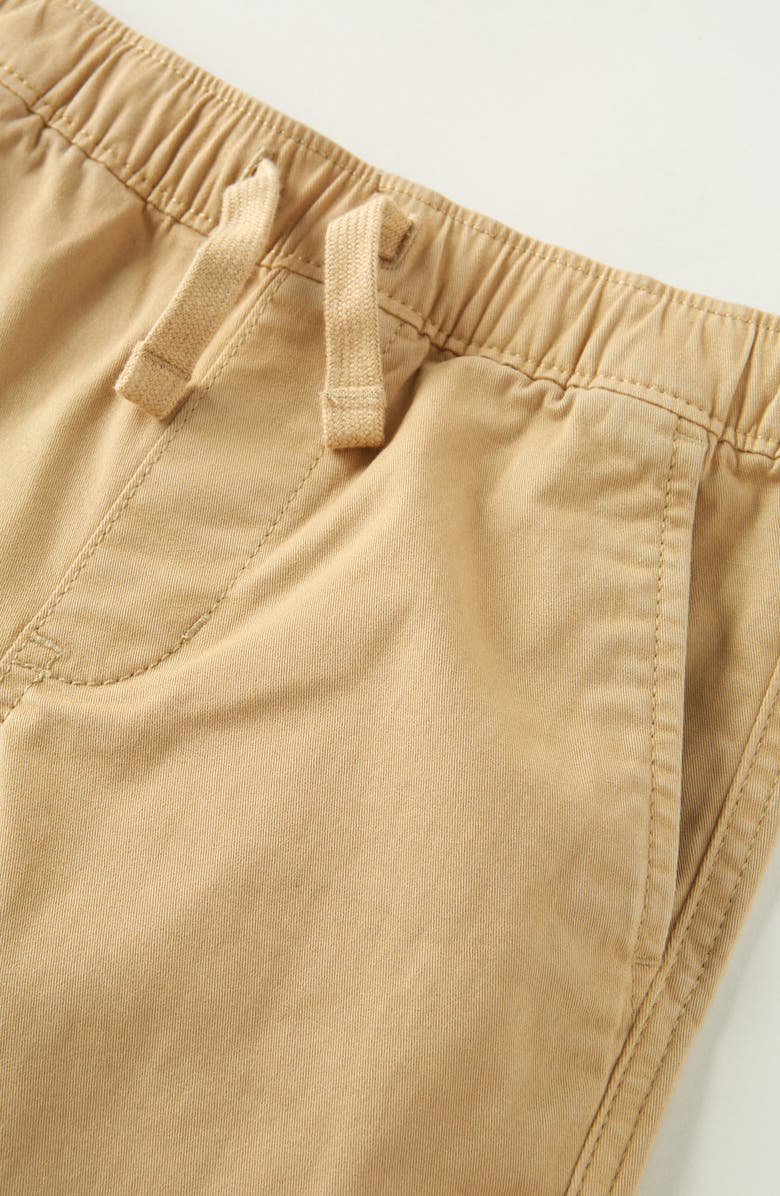 Nordstrom Kids' Relaxed Drawstring Waist Chinos, Alternate, color, Tan Stock