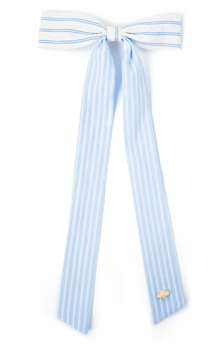 L. Erickson Sailor Bow Barrette, Main, color, Blue