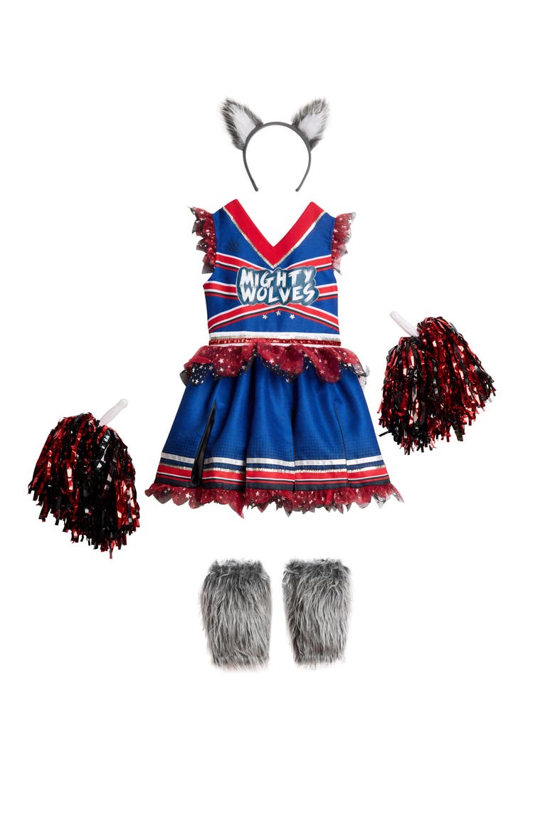 Mighty Wolves Cheerleader for Girls, Alternate, color, Blue