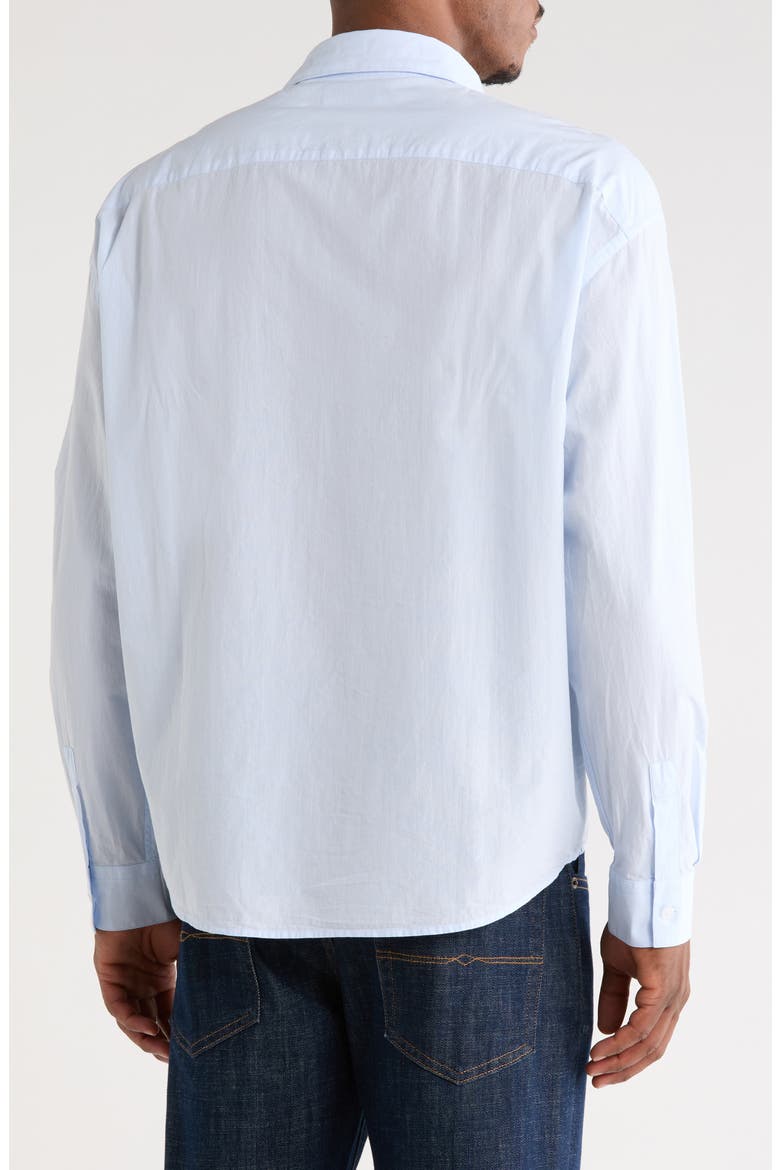 Light Cotton Button-Up Shirt, Alternate, color, SUMMER BLUE