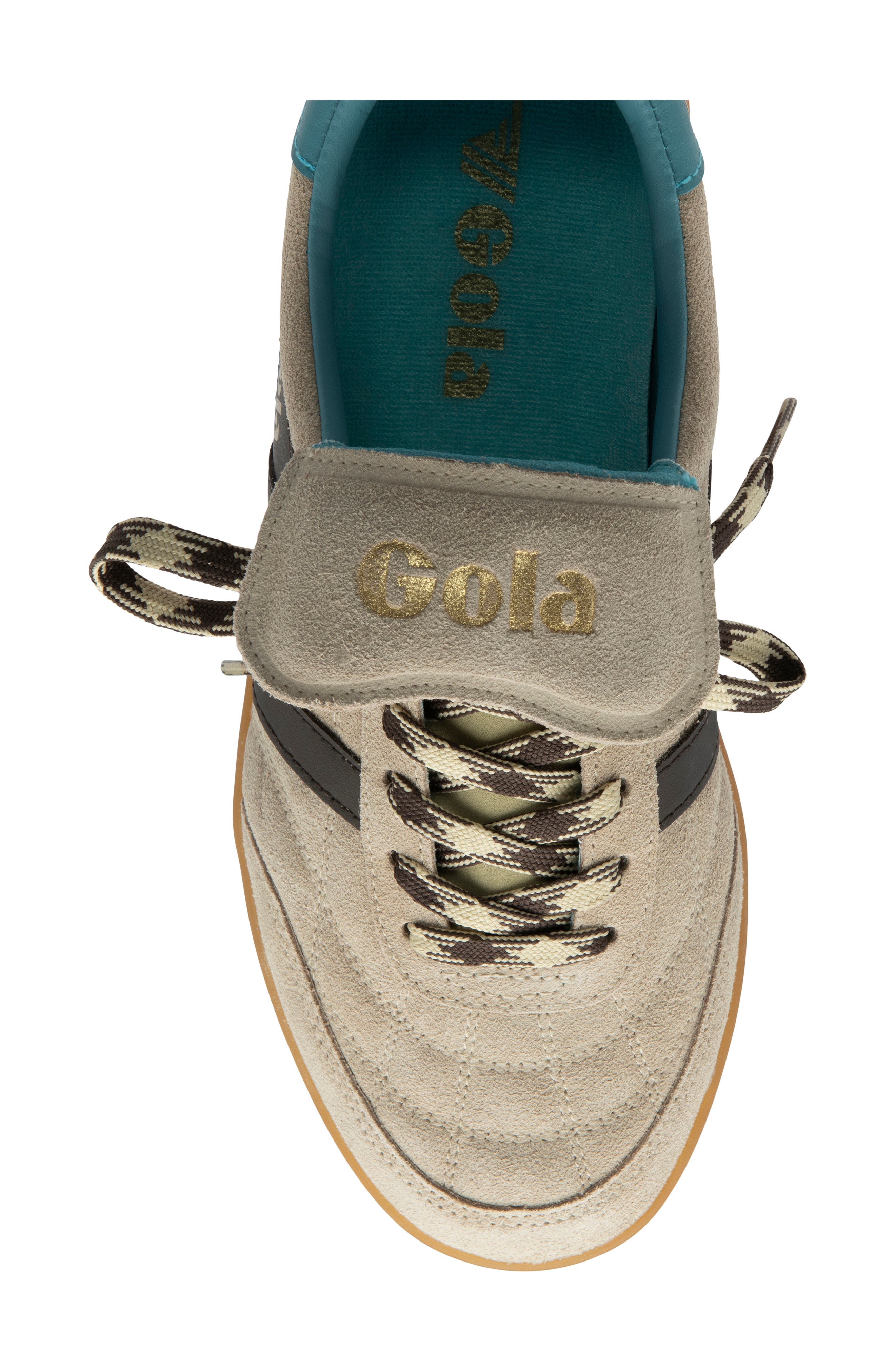 Gola Stadia 86 Sneaker, Alternate, color, Bone/ Mocha/ Ocean/ Gum