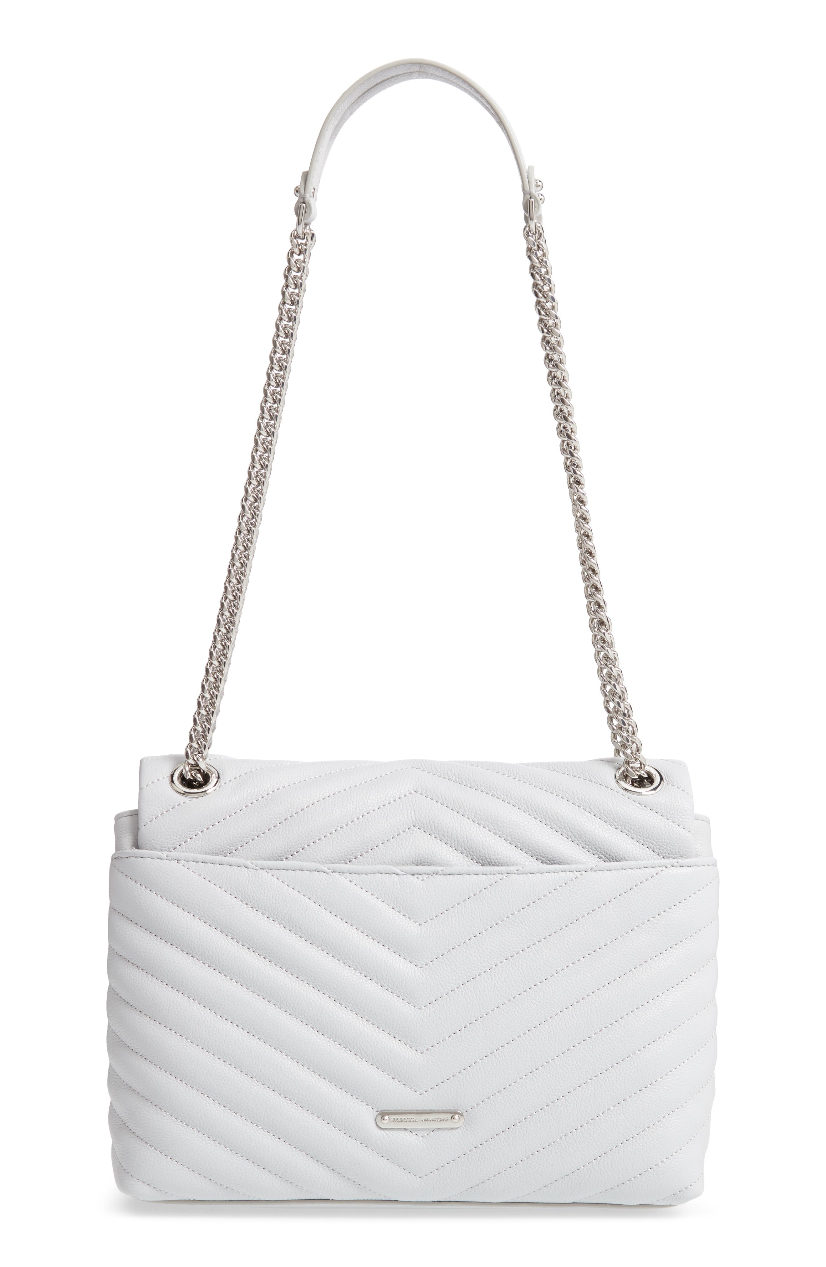 Rebecca Minkoff Edie Metallic Leather Shoulder Bag, Alternate, color, 