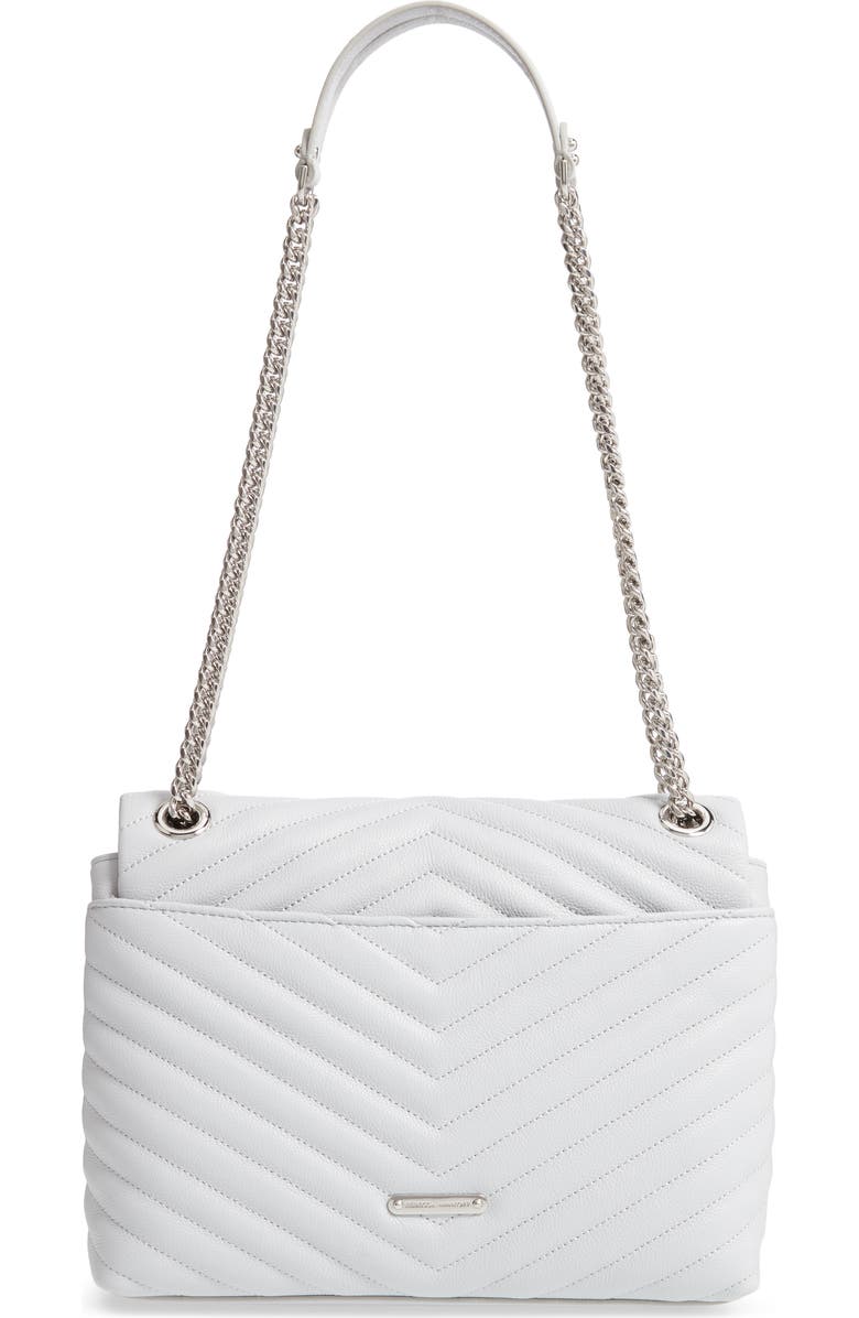 Rebecca Minkoff Edie Metallic Leather Shoulder Bag, Alternate, color,