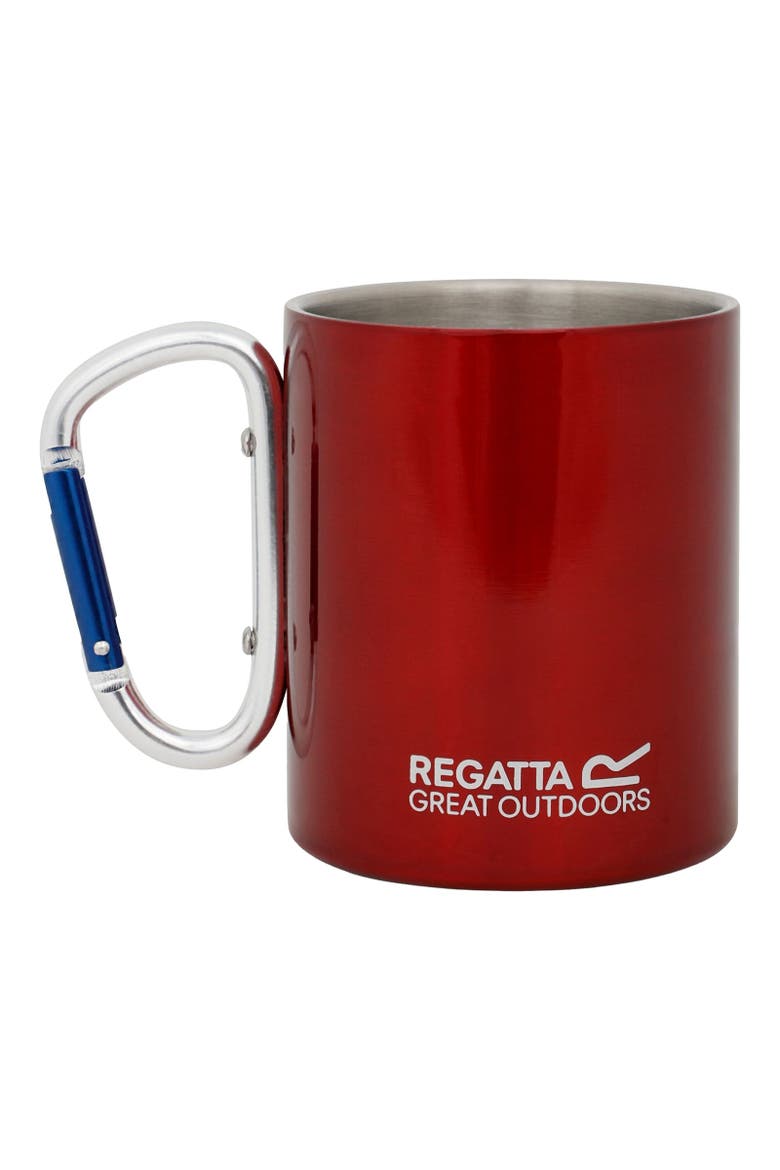 Great Outdoors Steel Karabiner Mug/Cup, Main, color, Red