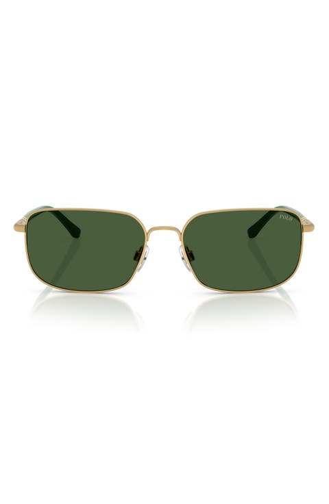 58mm Rectangle Sunglasses