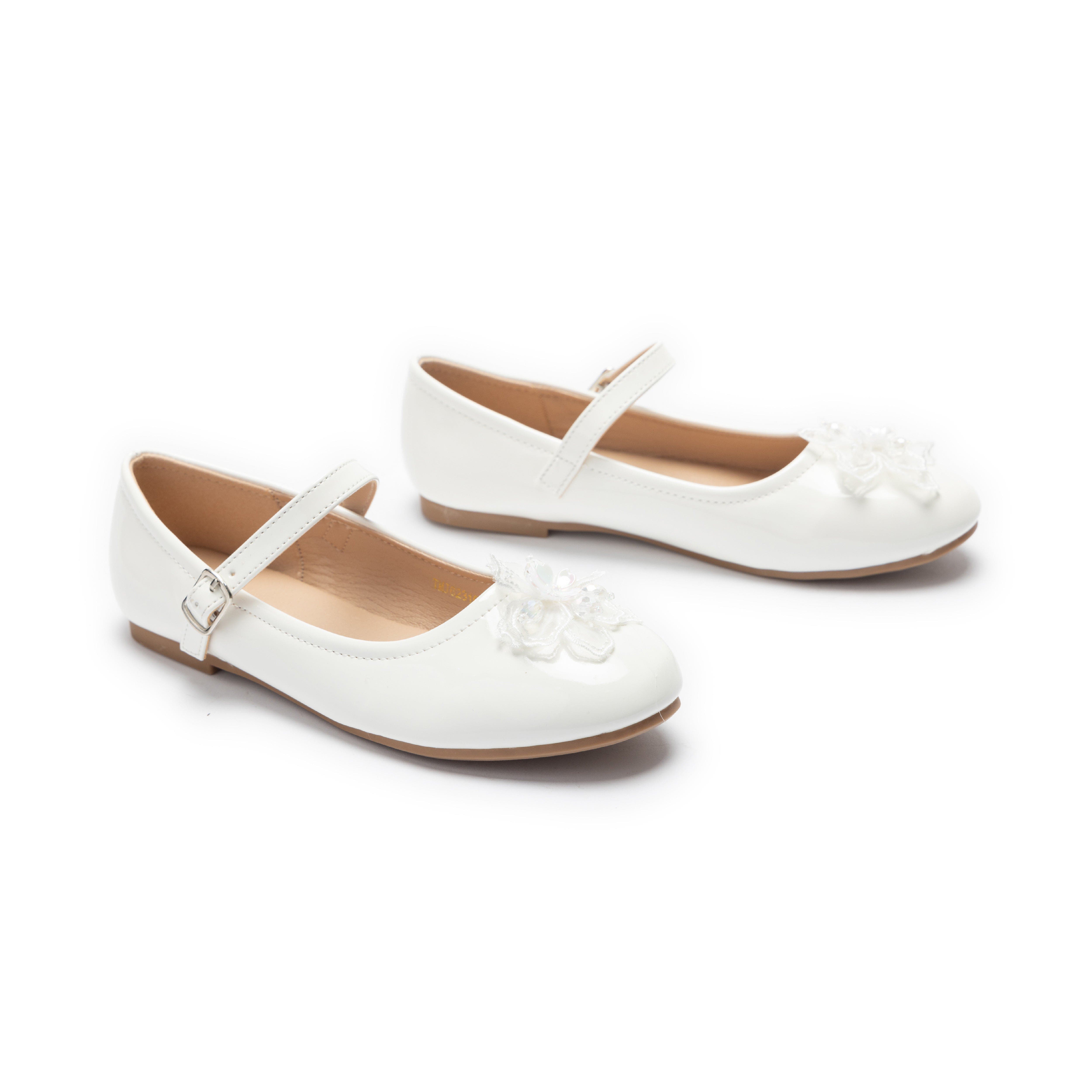 Tulleen Isolde Flower Shoes, Alternate, color, White