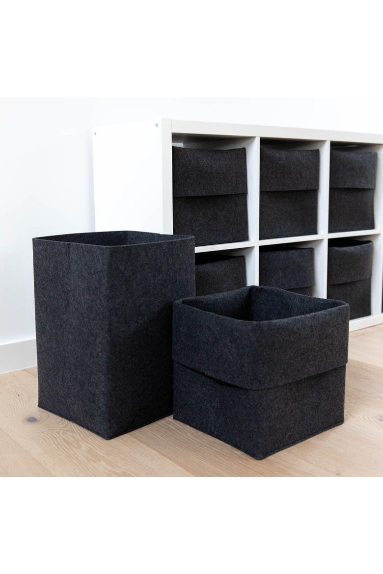 The Flex Bin - Original Bin, Alternate, color, Carbon