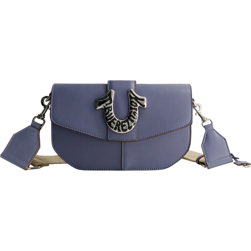 True Religion Shoulder Bag With Signature Logo Accent In Blue