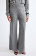 Victoria Beckham Alina Knit Wool & Cashmere Wide Leg Pants