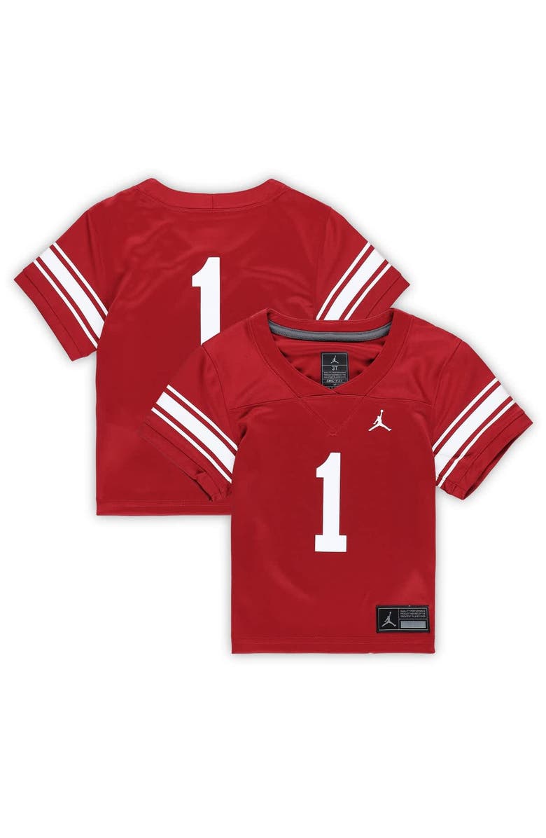 Nike Toddler Nike #1 Crimson Oklahoma Sooners Alternate Untouchable Replica Football Jersey, Main, color, Crimson