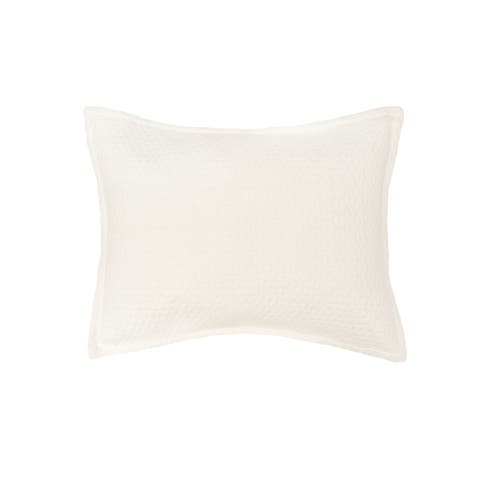 Pernille Ivory Cotton Standard Pillow Sham