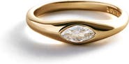 BaubleBar Niecy Marquise Cubic Zirconia Pinky Ring