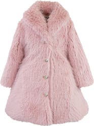 Widgeon Faux Fur Shawl Flounce Coat