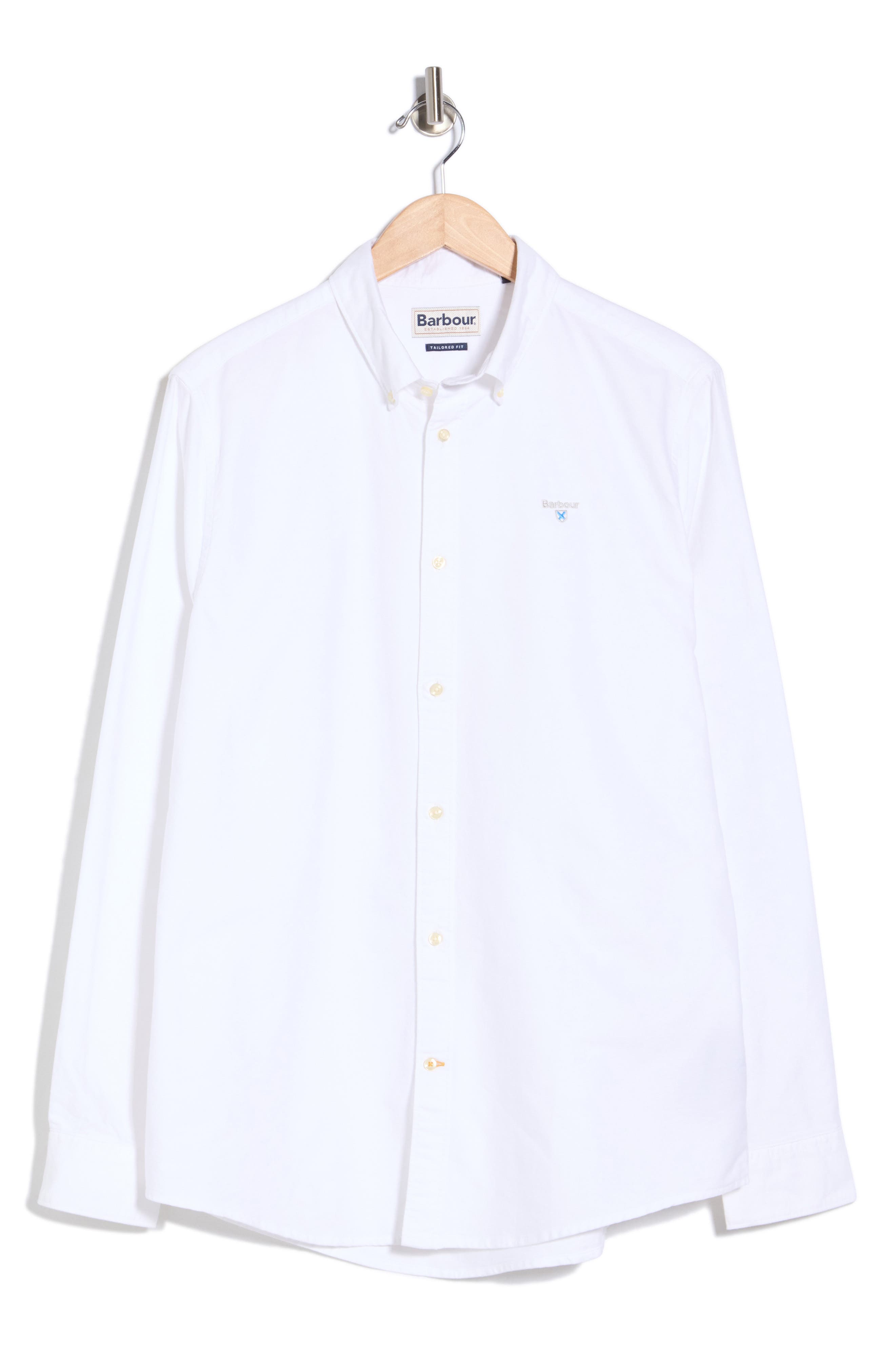 Oxtown Tailored Fit Cotton Button-Down Shirt