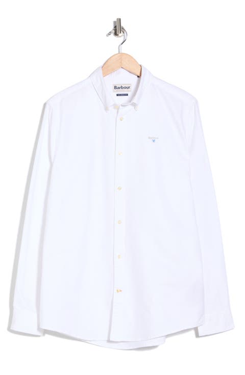 Oxtown Tailored Fit Cotton Button-Down Shirt